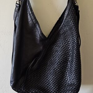 Sundance Woven Origami Leather Shoulder Bag